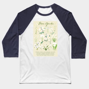 Moon garden watercolor with background Baseball T-Shirt